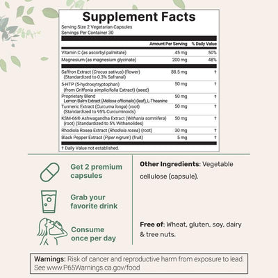 Wileva Saffron+ Advanced For Calmer Moods, Clearer Thoughts & More Balanced Days