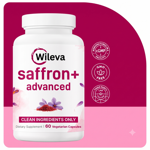 Wileva Saffron+ Advanced For Brighter Moods, Calmer Minds & Better Days