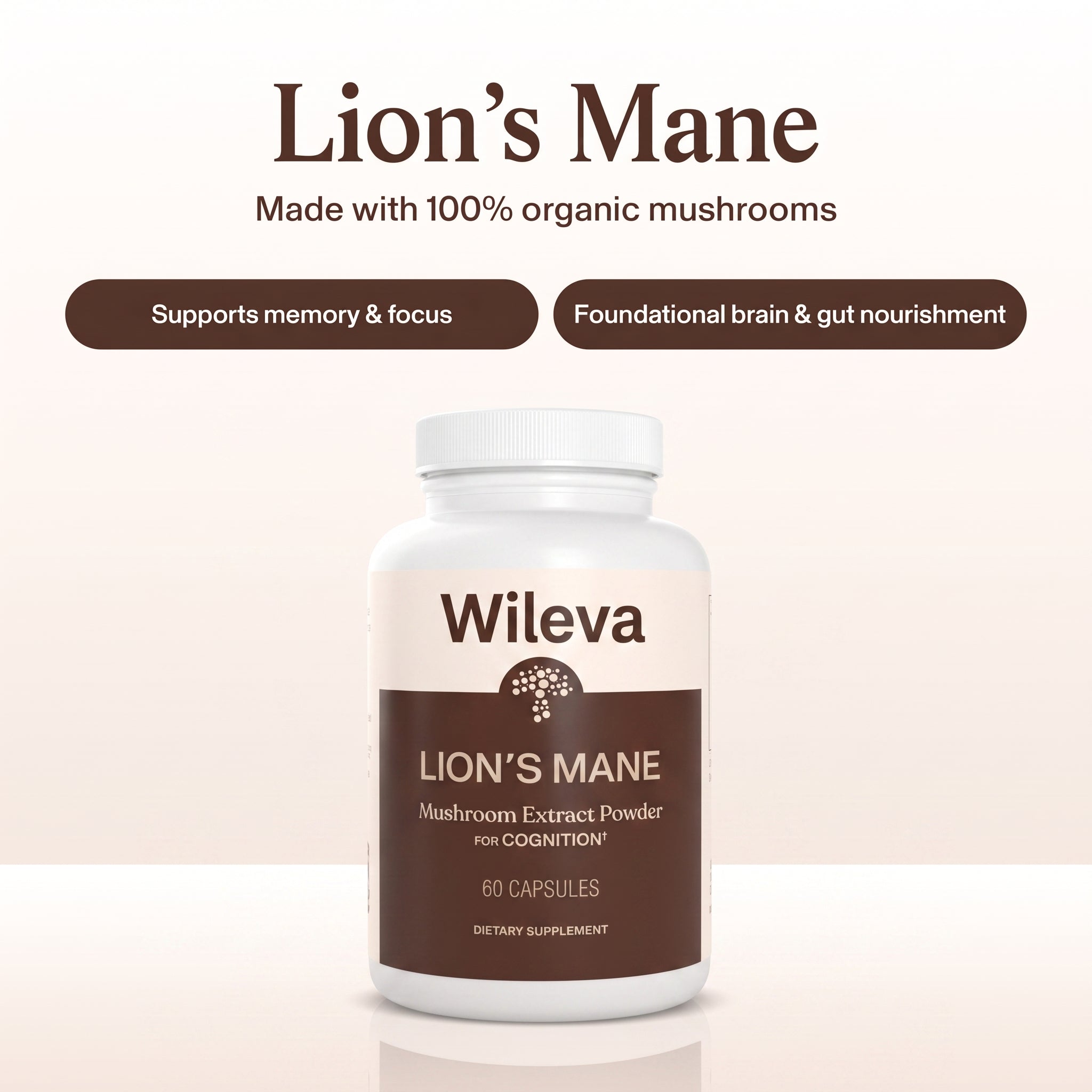 Wileva Lion’s Mane For Clear Mind & Sharp Focus.